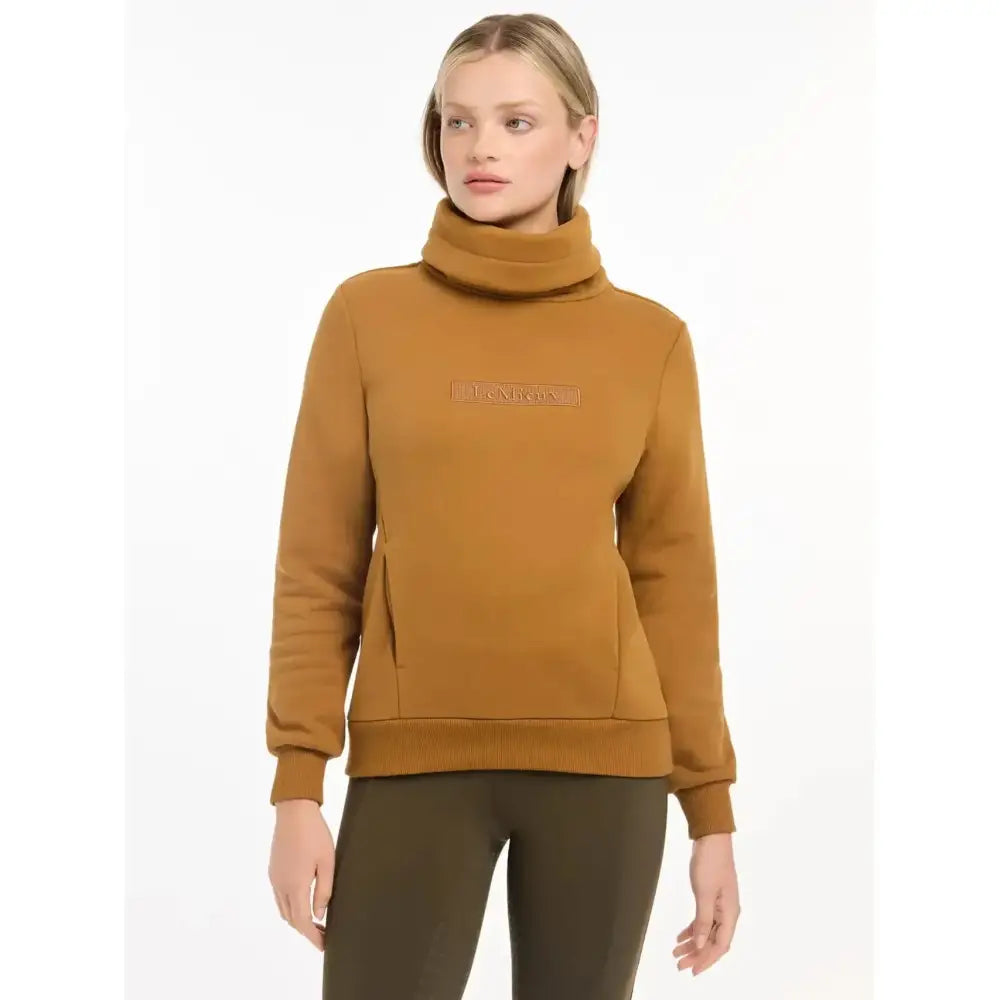 Lemieux Adele Funnel Neck Sweat Ginger-Jumpers-Lemieux-UK 6-Ginger-Horsey Shopping