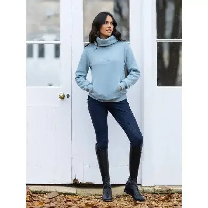 Lemieux Adele Funnel Neck Sweat Glacier-Jumpers-Lemieux-UK 6-Glacier-Horsey Shopping
