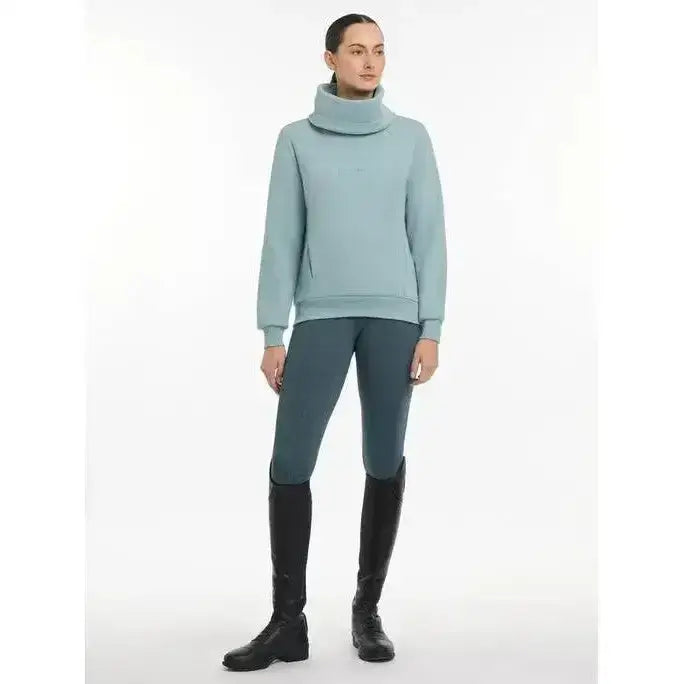 Lemieux Adele Funnel Neck Sweat Glacier-Jumpers-Lemieux-UK 6-Glacier-Horsey Shopping