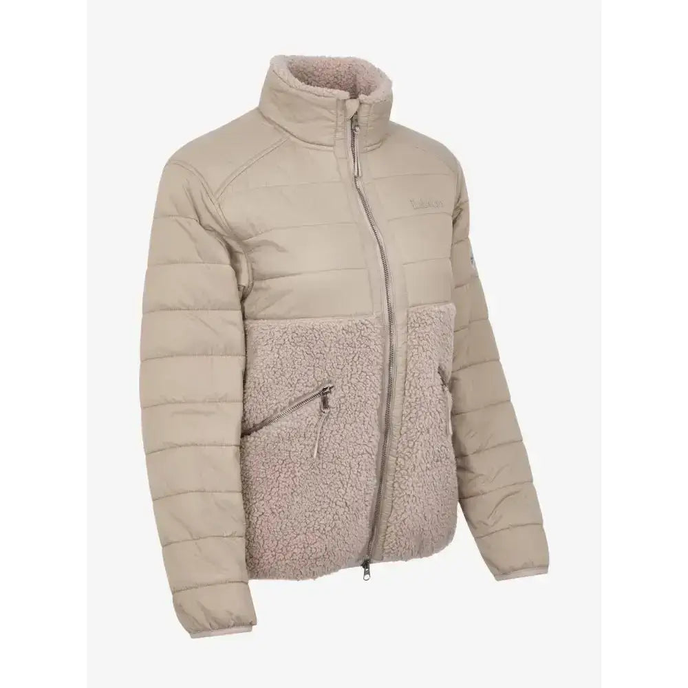 Lemieux Alissa Hybrid Fleece Ash-Fleece Tops-Lemieux-UK 6-Ash-Horsey Shopping