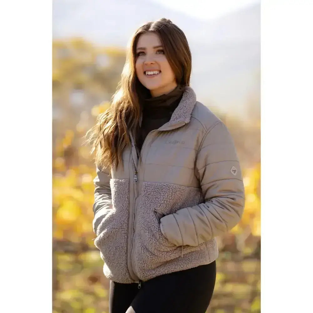 Lemieux Alissa Hybrid Fleece Ash-Fleece Tops-Lemieux-UK 6-Ash-Horsey Shopping