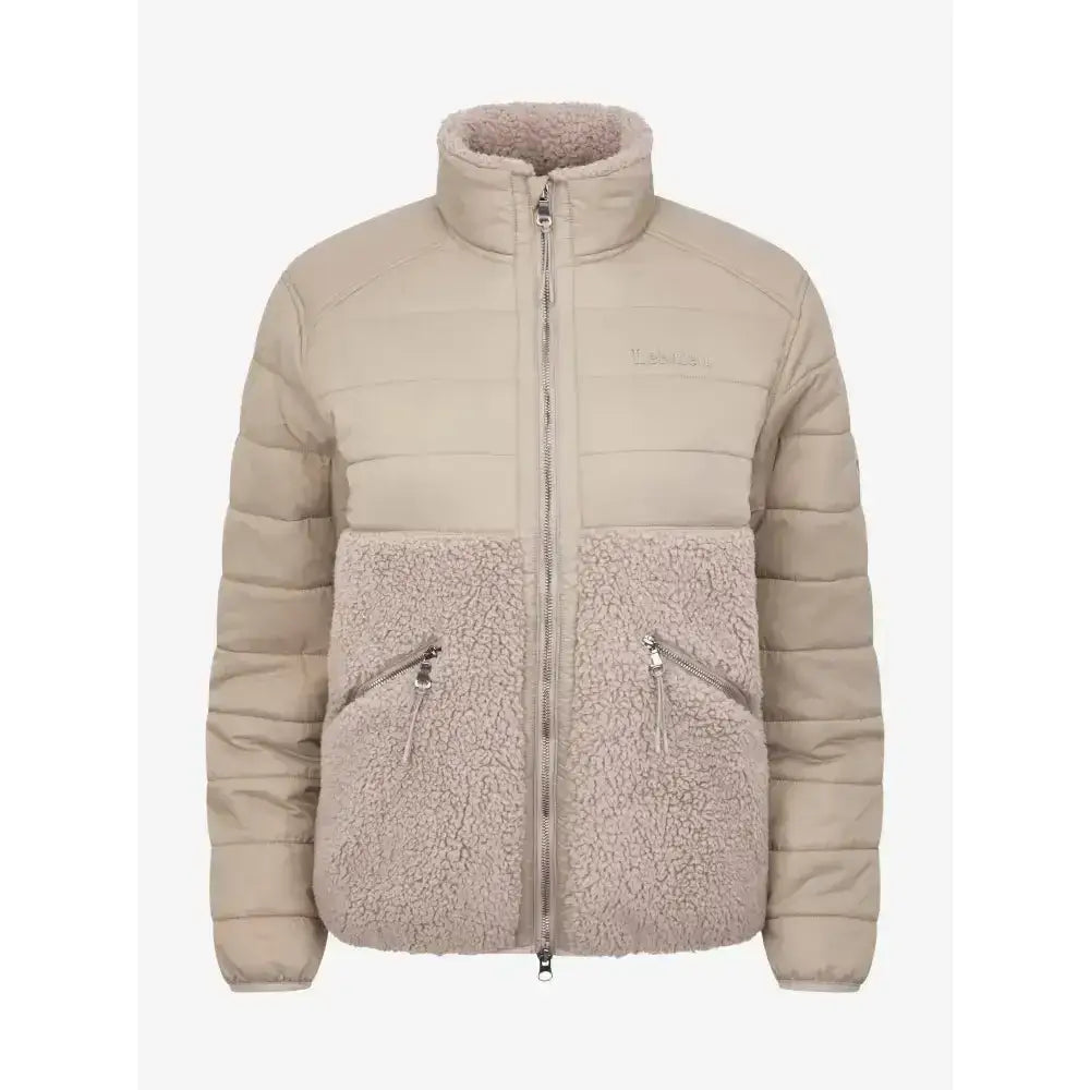 Lemieux Alissa Hybrid Fleece Ash-Fleece Tops-Lemieux-UK 6-Ash-Horsey Shopping