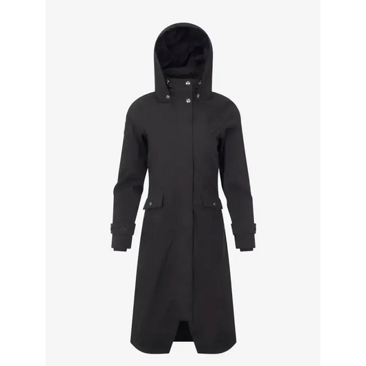 Lemieux Amelie Waterproof Lightweight Riding Coat Black-Outdoor Coats & Jackets-Lemieux-UK 6-Black-Horsey Shopping