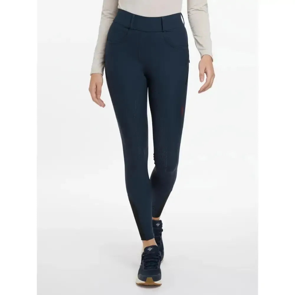 Lemieux Amy Breggings Navy-Riding Tights-Lemieux-Navy-UK 6-Horsey Shopping