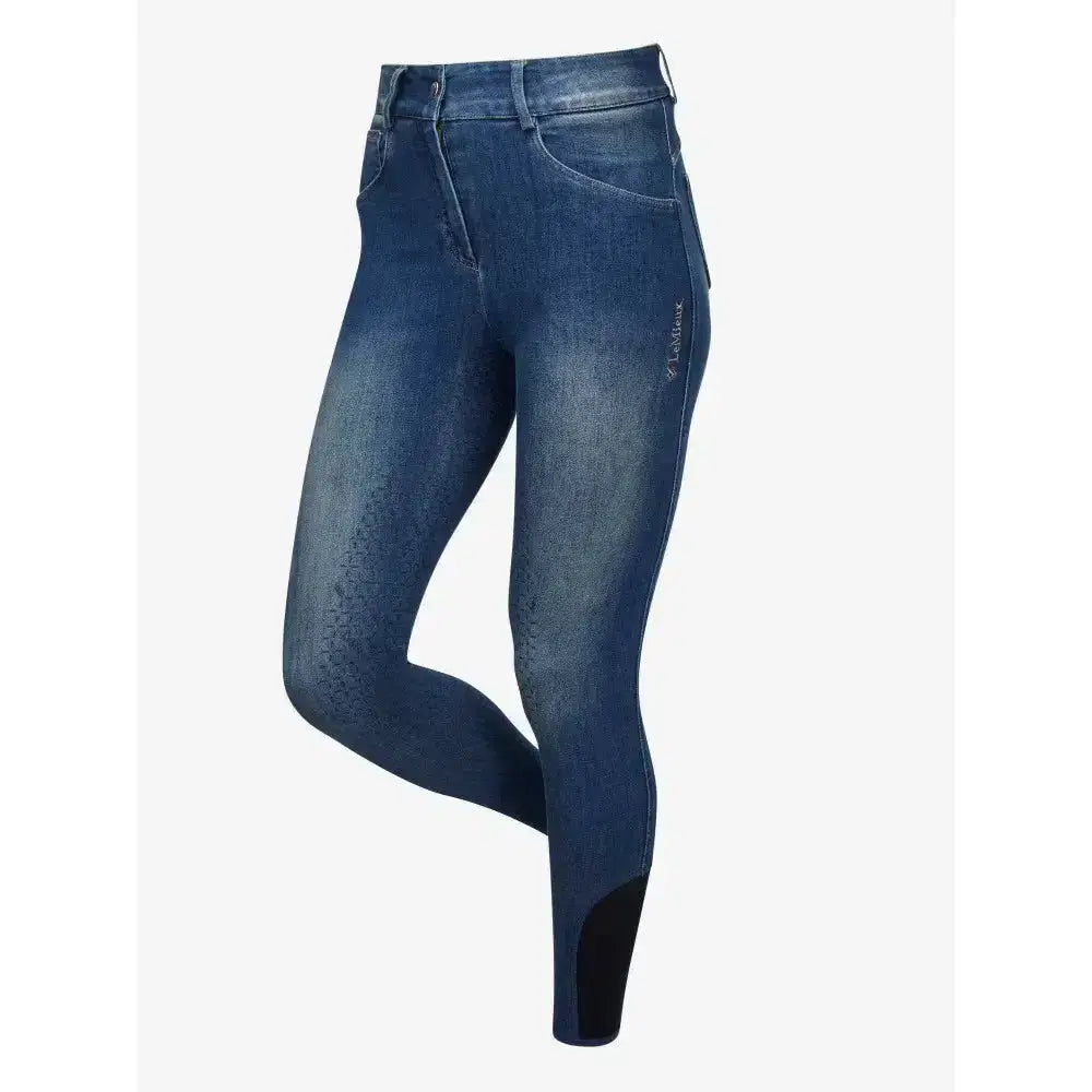 Lemieux Anneka Denim Breech Dark Wash-Riding Tights-Lemieux-6-Horsey Shopping