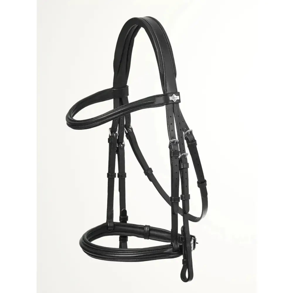 Lemieux Arika Cavesson Bridle Black/Silver-Cavesson Bridle-Lemieux-Pony-Black/Silver-Horsey Shopping