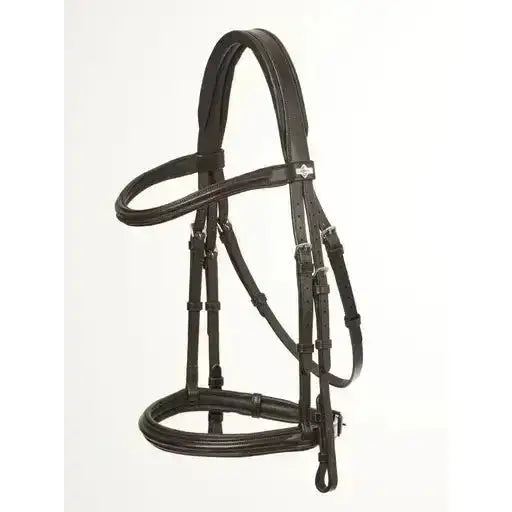 Lemieux Arika Cavesson Bridle Brown/Silver-Cavesson Bridle-Lemieux-Pony-Brown/Silver-Horsey Shopping