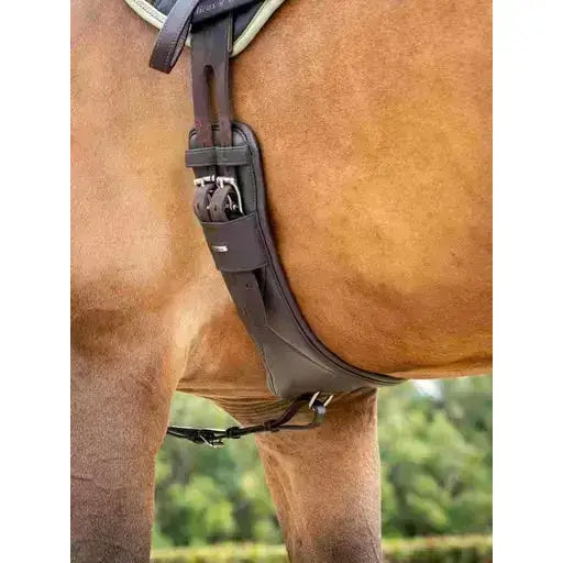 Lemieux Arika Contoured Dressage Girth Brown-Dressage Girths-Lemieux-45cm-Brown-Horsey Shopping