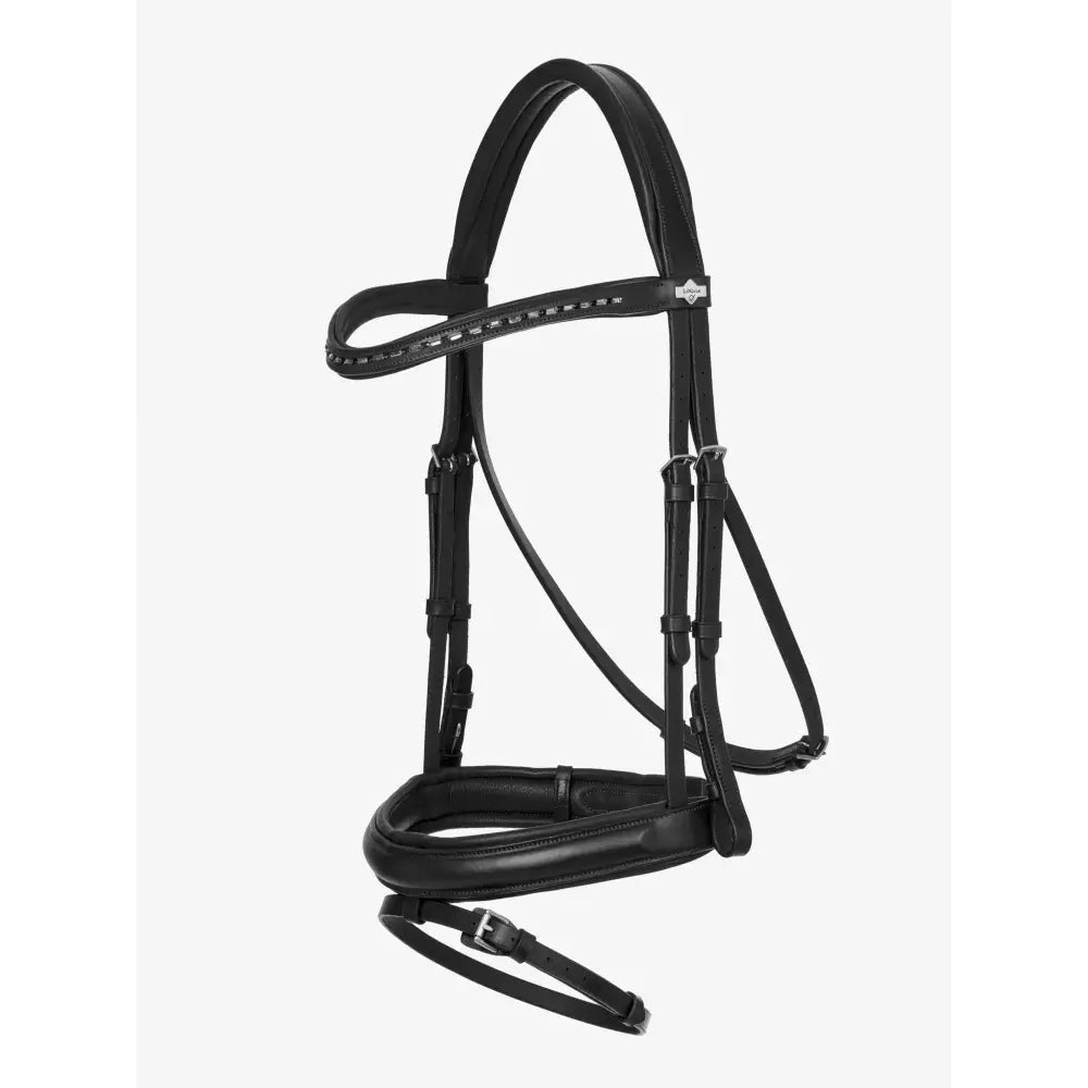 Lemieux Arika Dressage Bridle Black/Silver-Flash Bridles-Lemieux-Pony-Black/Silver-Horsey Shopping