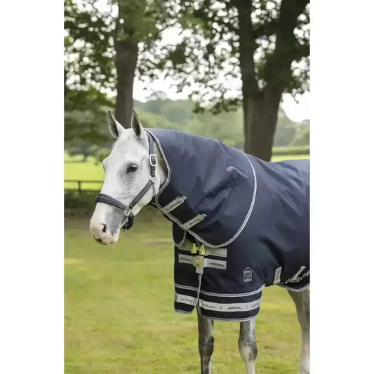 Lemieux Arika Featherweight Neck Cover 0g-Turnout Rugs Neck Covers-Lemieux-Navy-Small-Horsey Shopping