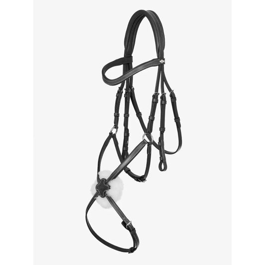 Lemieux Arika Grackle Bridle Black/Silver-Grackle Bridles-Lemieux-Pony-Black/Silver-Horsey Shopping