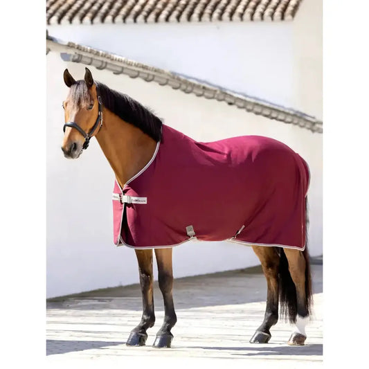 Lemieux Arika Jersey-Tek Fleece Burgundy-Fleece Rugs-Lemieux-5'6"-Burgundy-Horsey Shopping