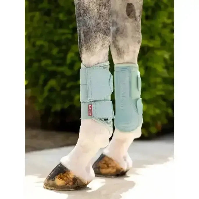 Lemieux Arika Mesh Brushing Boots Aqua-Brushing Boots-Lemieux-Aqua-Small-Horsey Shopping