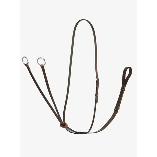 Lemieux Arika Running Martingale Havana/Silver-Martingale-Lemieux-Pony-Havana-Horsey Shopping