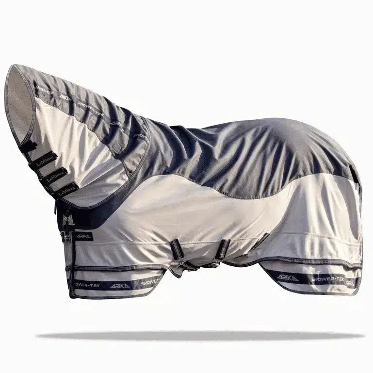 Lemieux Arika Shower-Tek Fly Rug Grey-Waterproof Fly Rugs-Lemieux-5'6"-Horsey Shopping