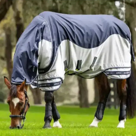 Lemieux Arika Shower-Tek Fly Rug Navy-Waterproof Fly Rugs-Lemieux-5'6"-Horsey Shopping