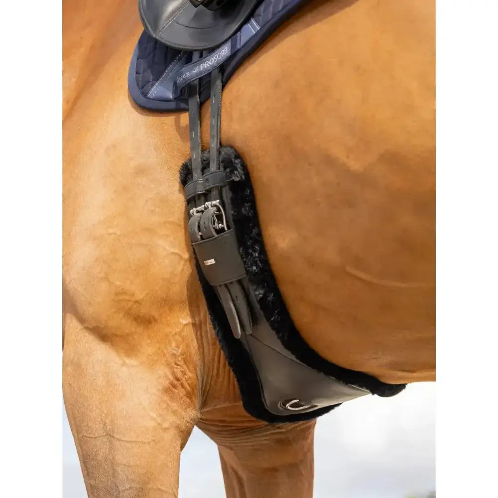Lemieux Arika Simuwool Contoured Dressage Girth Black-Dressage Girths-Lemieux-60cm-Black-Horsey Shopping