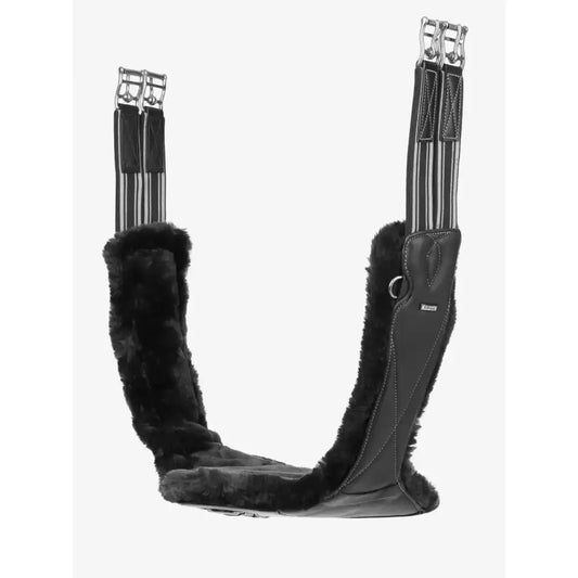 Lemieux Arika Simuwool Contoured Long Stud Girth Black-Stud Girths-Lemieux-100cm-Black-Horsey Shopping