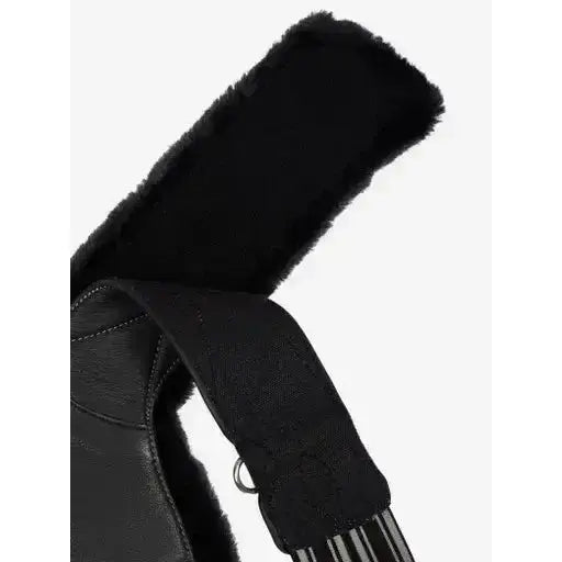 Lemieux Arika Simuwool Contoured Long Stud Girth Black-Stud Girths-Lemieux-100cm-Black-Horsey Shopping