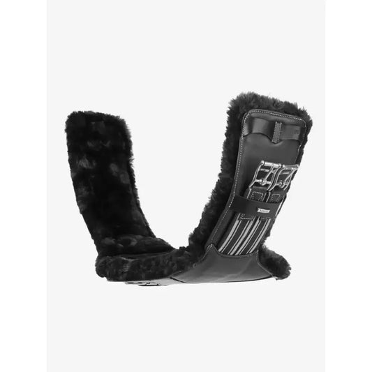 Lemieux Arika Simuwool Contoured Short Stud Girth Black-Stud Girths-Lemieux-45cm-Black-Horsey Shopping