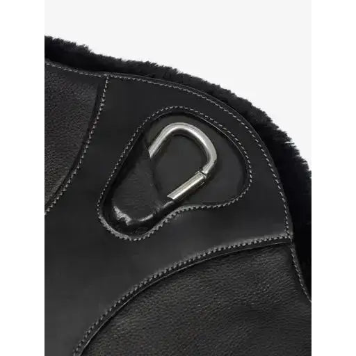 Lemieux Arika Simuwool Contoured Short Stud Girth Black-Stud Girths-Lemieux-45cm-Black-Horsey Shopping