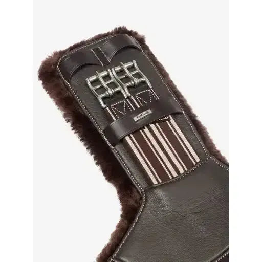 Lemieux Arika Simuwool Contoured Short Stud Girth Brown-Stud Girths-Lemieux-45cm-Brown-Horsey Shopping