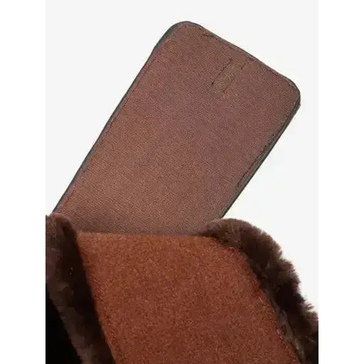Lemieux Arika Simuwool Contoured Short Stud Girth Brown-Stud Girths-Lemieux-45cm-Brown-Horsey Shopping
