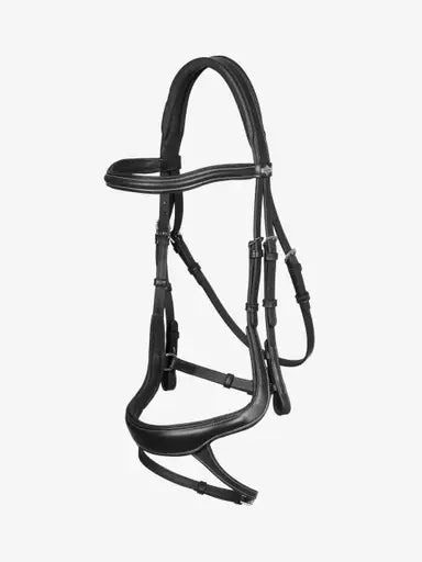 Lemieux Arika Split Noseband Bridle Black-Bridles-Lemieux-Black-Pony-Horsey Shopping