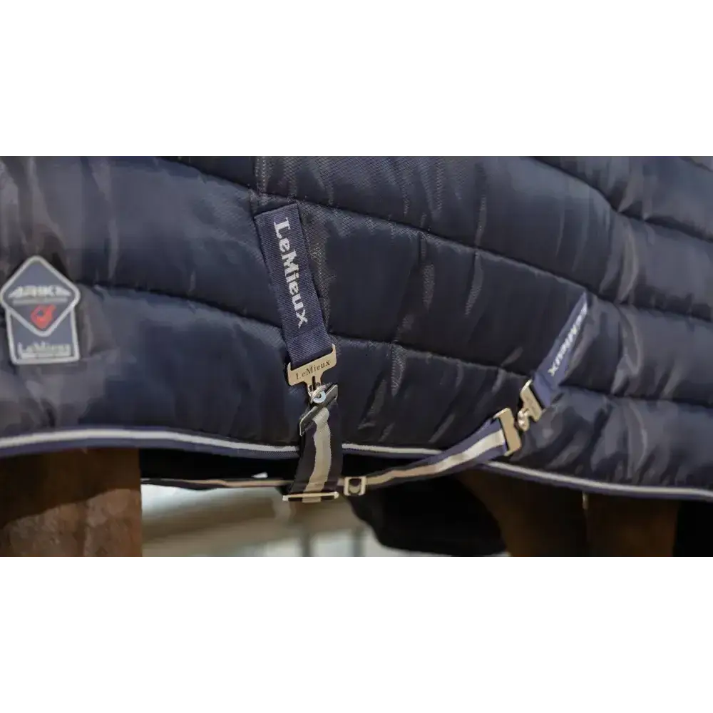 Lemieux Arika Stable-Tek Neck Cover 100g-Stable Rugs Neck Covers-Lemieux-XX-Small-Navy-Horsey Shopping