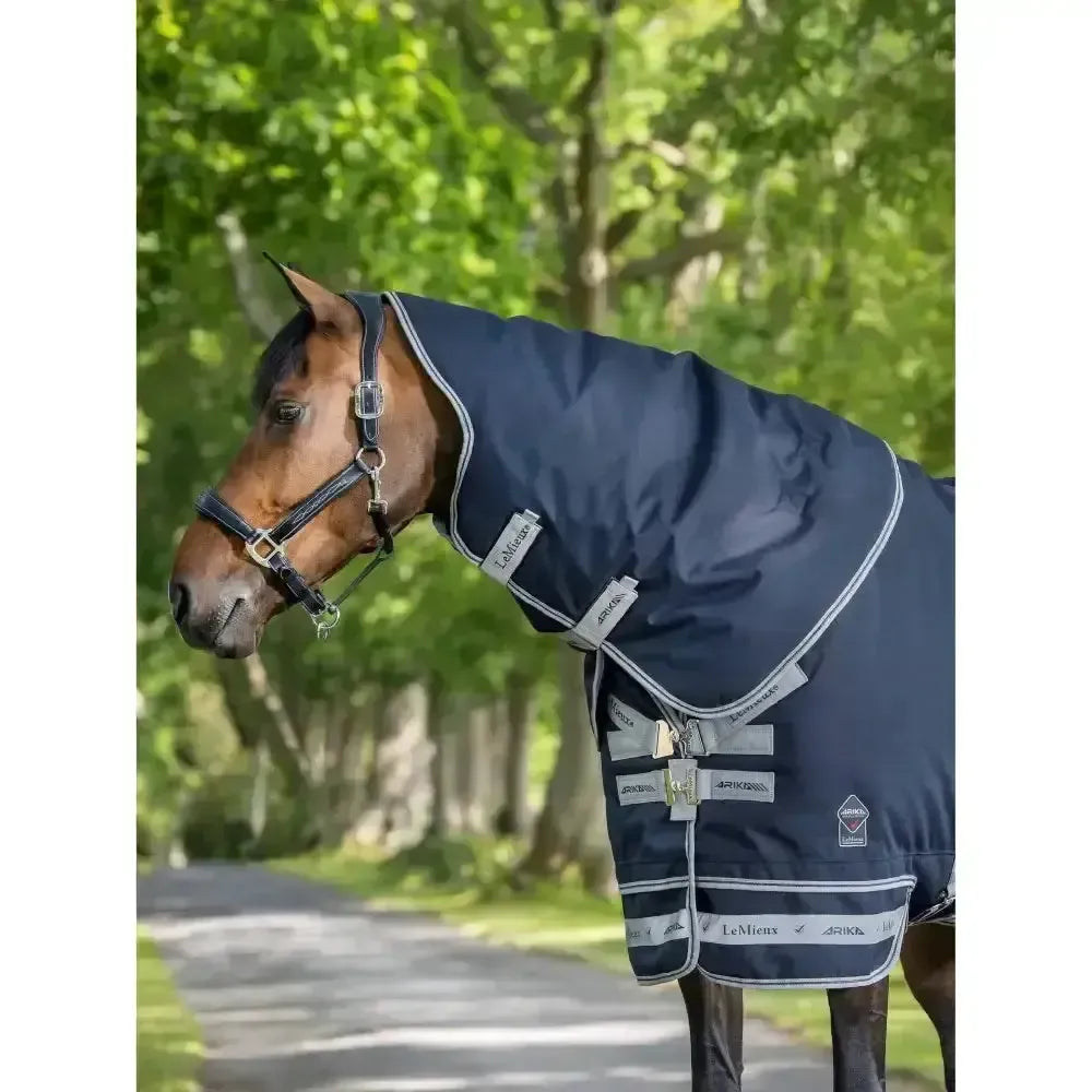 Lemieux Arika Storm-Tek Neck 200g-Turnout Rugs Neck Covers-Lemieux-Navy-Small-Horsey Shopping