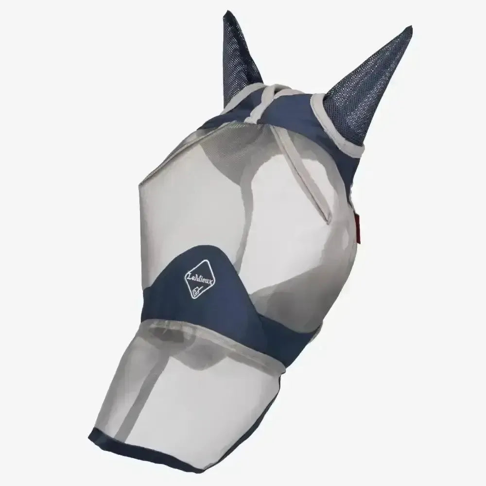 Lemieux ArmourShield Pro Full Fly Mask-Fly Masks-Lemieux-X Small-Navy-Horsey Shopping
