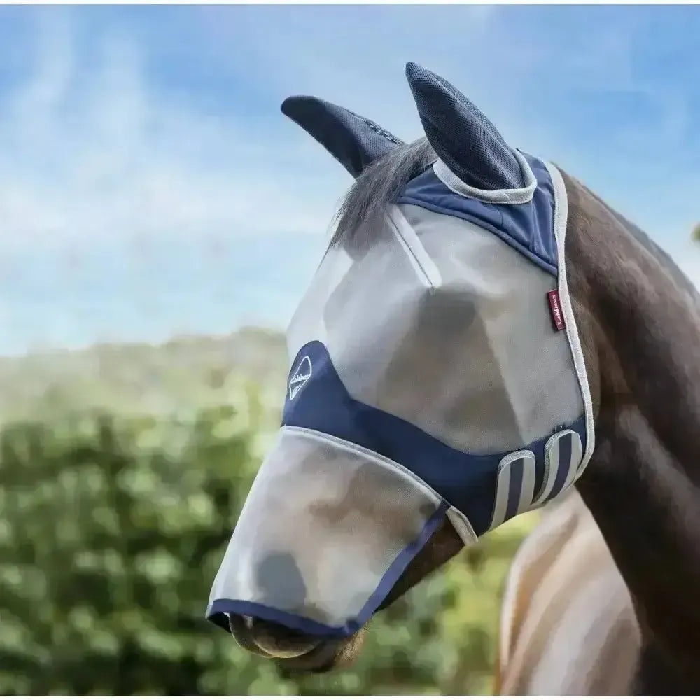 Lemieux ArmourShield Pro Full Fly Mask-Fly Masks-Lemieux-X Small-Navy-Horsey Shopping