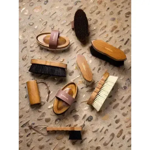 Lemieux Artisan Soft Goats Hair Brush Brown-Body Brushes-Lemieux-One Size-Brown-Horsey Shopping