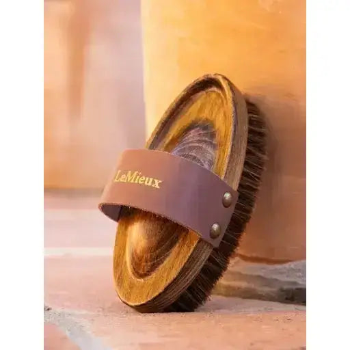 Lemieux Artisan Soft Speckled Brush Brown-Body Brushes-Lemieux-One Size-Brown-Horsey Shopping