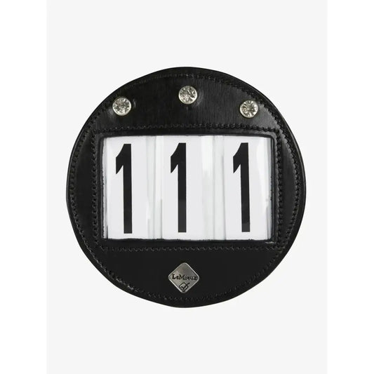 Lemieux Bridle Number Holder Diamante Black-Number Holders-Lemieux-Black-Horsey Shopping