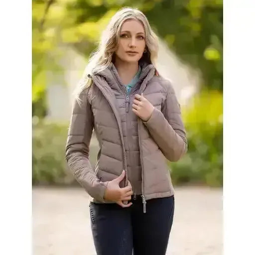 Lemieux Brioney Hybrid Jacket Pecan-Outdoor Coats & Jackets-Lemieux-Pecan-UK 6-Horsey Shopping