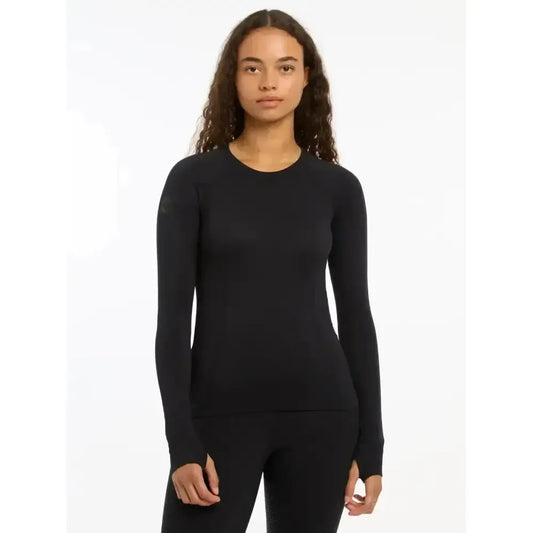 Lemieux Britney Seamless Long Sleeve Top Black-Base Layers-Lemieux-Black-UK 6-Horsey Shopping