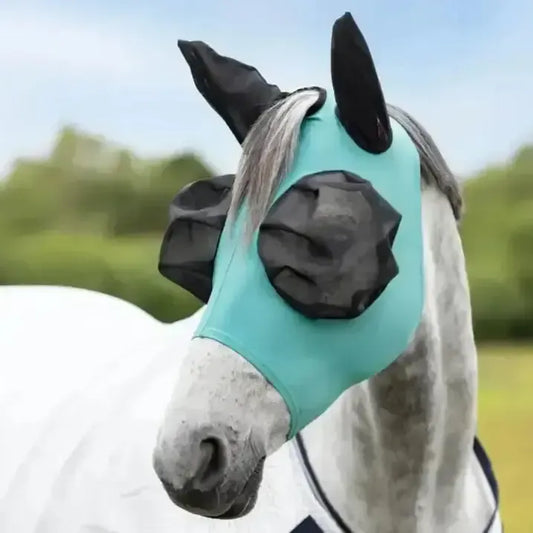 Lemieux Bug Relief Half Mask Lagoon-Fly Masks-Lemieux-Lagoon-X-Small-Horsey Shopping