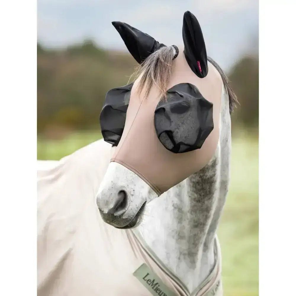 Lemieux Bug Relief Half Mask Walnut-Lycra Fly Masks-Lemieux-X Small-Horsey Shopping