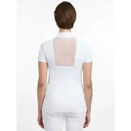 Lemieux Camille Short Sleeve Show Shirt White-Show Shirts-Lemieux-White-UK 6-Horsey Shopping
