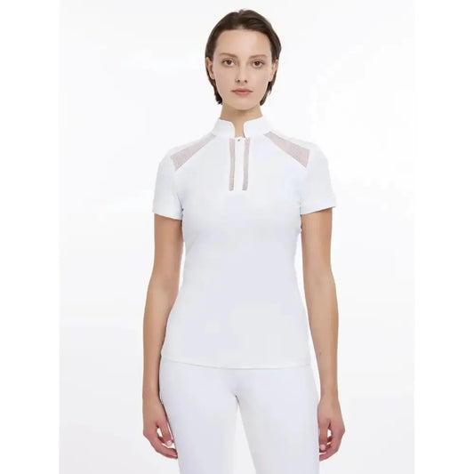 LeMieux Camille Short Sleeve Show Shirt White UK 10 White Show Shirts