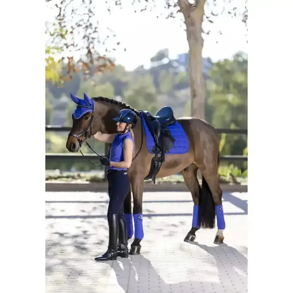 Lemieux Carbon Mesh Dressage Square Bluebell-Dressage Saddle Pads-Lemieux-Bluebell-Large-Horsey Shopping