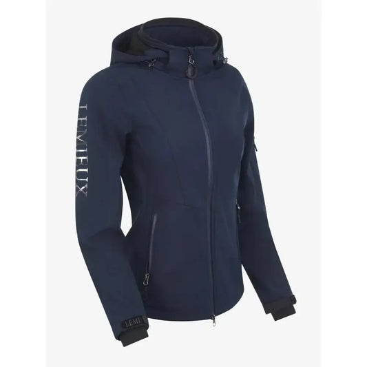 Lemieux Celine Soft Shell Jacket Navy-Outdoor Coats & Jackets-Lemieux-6-Horsey Shopping