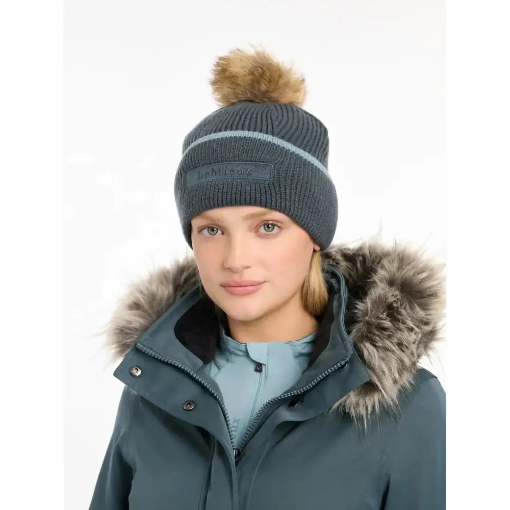 Lemieux Clara Cable Beanie Petrol-Headwear-Lemieux-One Size-Petrol-Horsey Shopping