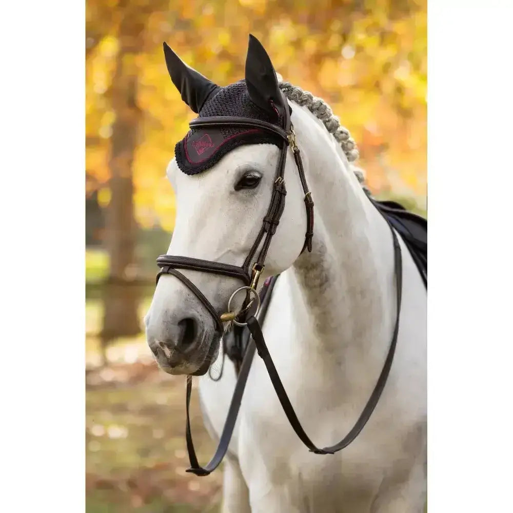 Lemieux Classic Fly Hood Cinder-Horse Ear Bonnets-Lemieux-Small-Cinder-Horsey Shopping