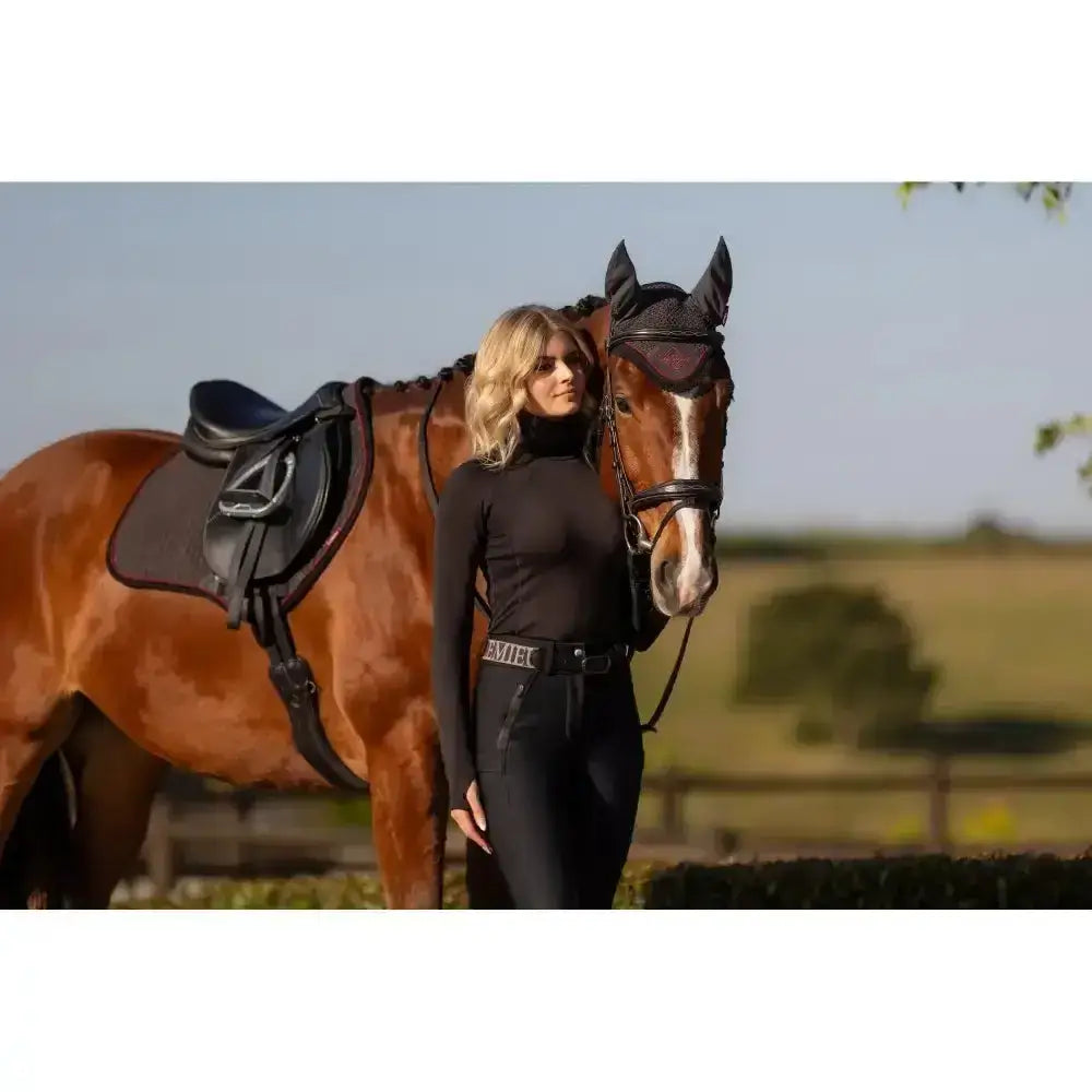 Lemieux Classic Fly Hood Cinder-Horse Ear Bonnets-Lemieux-Small-Cinder-Horsey Shopping