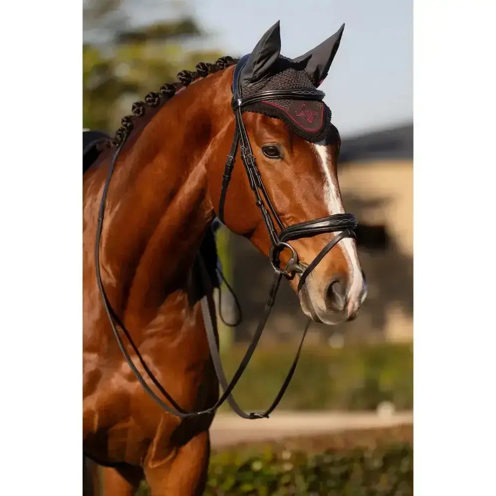 Lemieux Classic Fly Hood Cinder-Horse Ear Bonnets-Lemieux-Small-Cinder-Horsey Shopping