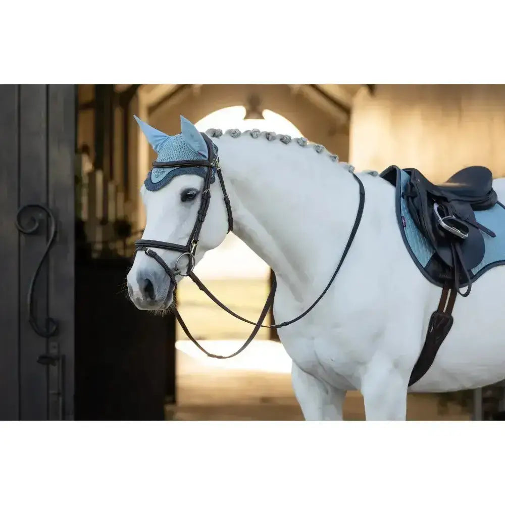 Lemieux Classic Fly Hood Glacier-Horse Ear Bonnets-Lemieux-X-Large-Glacier-Horsey Shopping