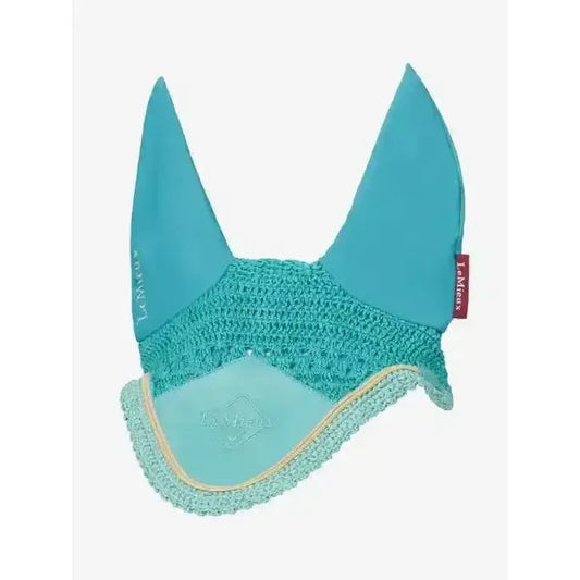 Lemieux Classic Fly Hood Lagoon-Horse Ear Bonnets-Lemieux-Lagoon-Medium-Horsey Shopping