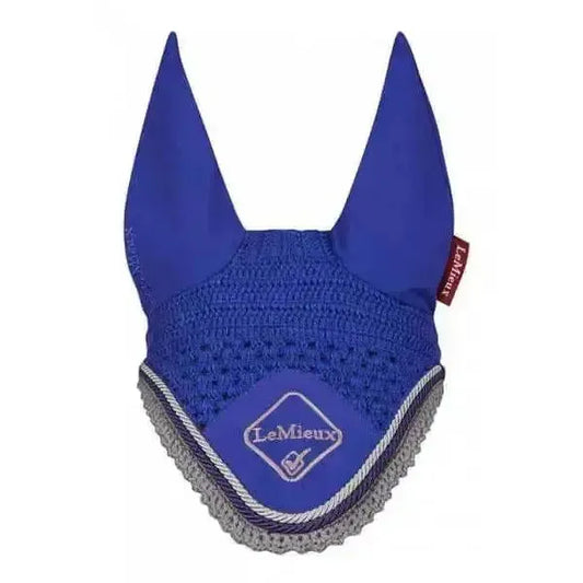 Lemieux Classic Fly Hoods Benetton Blue-Horse Ear Bonnets-Lemieux-Medium-Horsey Shopping